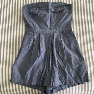 mossimo sleeveless chambray romper Women’s size small